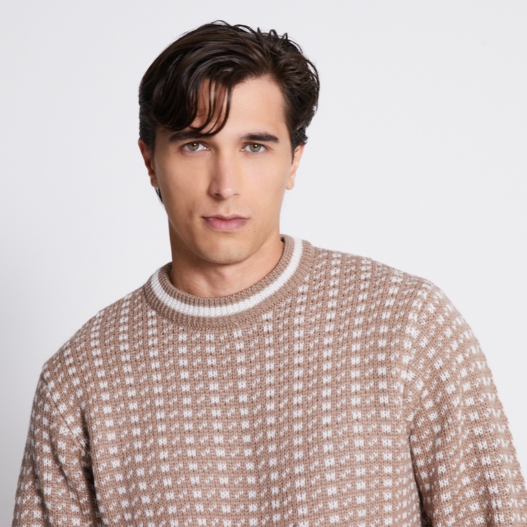 Uldtrøje "Trysil Wool Sweater" Taupe